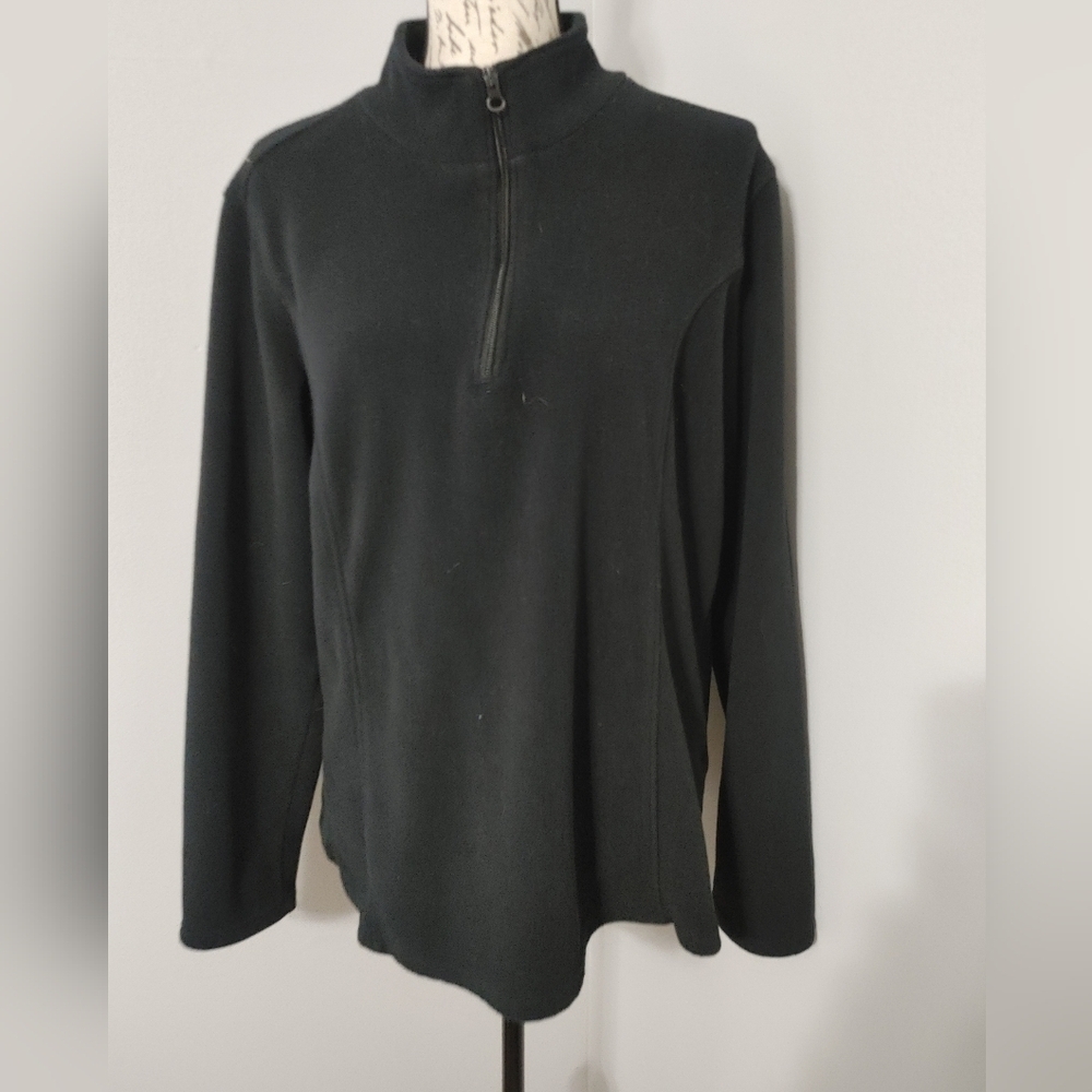 Cabela's Classic Quarter Zip Fleece Black Zip-Up Women's Jacket